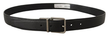 Load image into Gallery viewer, Dolce &amp; Gabbana Elegant Black Leather Buckle Belt
