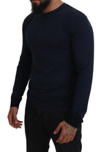 Load image into Gallery viewer, Dolce &amp; Gabbana Elegant Cotton-Silk Blend Blue Pullover
