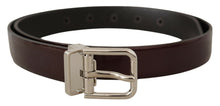 Load image into Gallery viewer, Dolce &amp; Gabbana Elegant Dark Brown Patent Leather Belt
