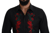 Load image into Gallery viewer, Dolce &amp; Gabbana Elegant Floral Embroidered Cotton Shirt
