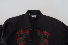 Load image into Gallery viewer, Dolce &amp; Gabbana Elegant Floral Embroidered Cotton Shirt
