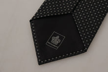 Load image into Gallery viewer, Dolce &amp; Gabbana Elegant Black White Polka Dot Silk Tie
