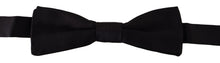 Load image into Gallery viewer, Dolce &amp; Gabbana Elegant Black Silk Bow Tie
