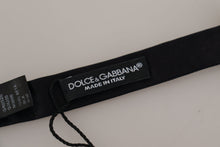 Load image into Gallery viewer, Dolce &amp; Gabbana Elegant Black Silk Bow Tie
