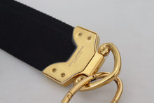 Load image into Gallery viewer, Dolce &amp; Gabbana Elegant Gold Black Shoulder Bag Strap
