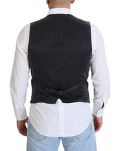 Load image into Gallery viewer, Dolce &amp; Gabbana Black Cotton Double Breasted Waistcoat Vest
