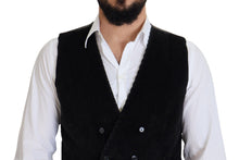 Load image into Gallery viewer, Dolce &amp; Gabbana Black Cotton Double Breasted Waistcoat Vest
