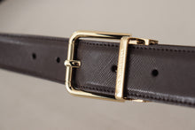 Load image into Gallery viewer, Dolce &amp; Gabbana Elegant Leather Logo Engraved Belt
