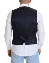 Load image into Gallery viewer, Dolce &amp; Gabbana Dark Blue Wool Stretch Waistcoat Formal Vest
