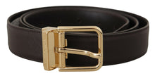 Load image into Gallery viewer, Dolce &amp; Gabbana Elegant Leather Logo Engraved Belt

