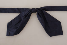 Load image into Gallery viewer, Dolce &amp; Gabbana Elegant Silk Blue Floral Bow Tie
