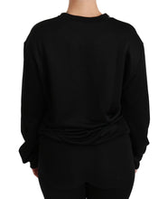 Load image into Gallery viewer, Dolce &amp; Gabbana Elegant Black Cotton Crew Neck Pullover Sweater
