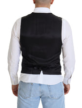 Load image into Gallery viewer, Dolce &amp; Gabbana Black Wool Stretch Waistcoat Formal Vest
