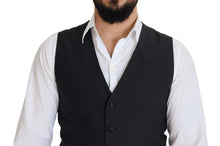 Load image into Gallery viewer, Dolce &amp; Gabbana Black Wool Stretch Waistcoat Formal Vest
