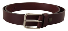 Load image into Gallery viewer, Dolce &amp; Gabbana Maroon Luxe Leather Belt with Metal Buckle
