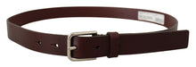 Load image into Gallery viewer, Dolce &amp; Gabbana Maroon Luxe Leather Belt with Metal Buckle
