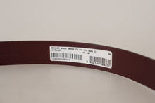 Load image into Gallery viewer, Dolce &amp; Gabbana Maroon Luxe Leather Belt with Metal Buckle
