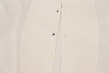 Load image into Gallery viewer, Dolce &amp; Gabbana White Formal Cotton Tuxedo Dress GOLD Shirt
