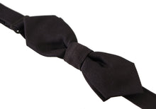 Load image into Gallery viewer, Dolce &amp; Gabbana Elegant Black Silk Bow Tie
