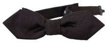 Load image into Gallery viewer, Dolce &amp; Gabbana Elegant Black Silk Bow Tie
