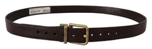 Load image into Gallery viewer, Dolce &amp; Gabbana Elegant Leather Belt with Engraved Buckle
