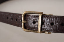 Load image into Gallery viewer, Dolce &amp; Gabbana Elegant Leather Belt with Engraved Buckle
