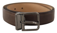 Load image into Gallery viewer, Dolce &amp; Gabbana Elegant Leather Belt with Metal Buckle
