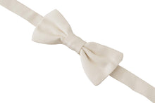 Load image into Gallery viewer, Dolce &amp; Gabbana Elegant Silk Bow Tie in Off White
