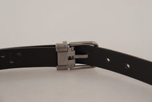 Load image into Gallery viewer, Dolce &amp; Gabbana Elegant Dark Purple Leather Belt
