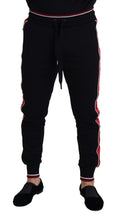 Load image into Gallery viewer, Dolce &amp; Gabbana Black Cotton Logo Sweatpants Jogging Pants
