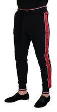 Load image into Gallery viewer, Dolce &amp; Gabbana Black Cotton Logo Sweatpants Jogging Pants
