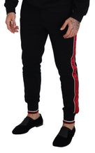 Load image into Gallery viewer, Dolce &amp; Gabbana Black Cotton Logo Sweatpants Jogging Pants
