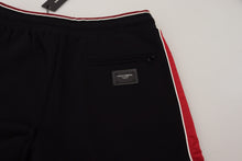 Load image into Gallery viewer, Dolce &amp; Gabbana Black Cotton Logo Sweatpants Jogging Pants
