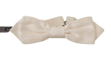 Load image into Gallery viewer, Dolce &amp; Gabbana Elegant White Silk Bow Tie
