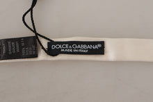 Load image into Gallery viewer, Dolce &amp; Gabbana Elegant White Silk Bow Tie
