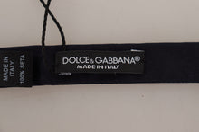 Load image into Gallery viewer, Dolce &amp; Gabbana Elegant Blue Silk Bow Tie
