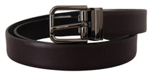 Load image into Gallery viewer, Dolce &amp; Gabbana Elegant Dark Brown Leather Belt
