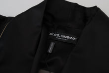 Load image into Gallery viewer, Dolce &amp; Gabbana Elegant Black Silk Long Robe Coat
