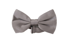 Load image into Gallery viewer, Dolce &amp; Gabbana Elegant Gray Silk Bow Tie
