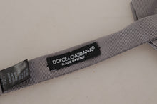 Load image into Gallery viewer, Dolce &amp; Gabbana Elegant Gray Silk Bow Tie
