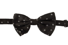 Load image into Gallery viewer, Dolce &amp; Gabbana Elegant Black Silk Polka Dot Bow Tie
