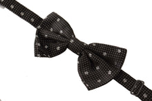 Load image into Gallery viewer, Dolce &amp; Gabbana Elegant Black Silk Polka Dot Bow Tie
