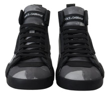 Load image into Gallery viewer, Dolce &amp; Gabbana Camo Gray High-Top Sneakers
