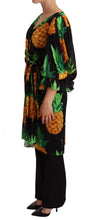 Load image into Gallery viewer, Dolce &amp; Gabbana Vibrant Pineapple Draped Wrap Dress
