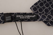 Load image into Gallery viewer, Dolce &amp; Gabbana Elegant Black and White Silk Bow Tie
