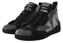 Load image into Gallery viewer, Dolce &amp; Gabbana Camo Gray High-Top Sneakers
