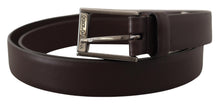 Load image into Gallery viewer, Dolce &amp; Gabbana Elegant Dark Brown Leather Belt
