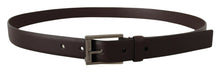 Load image into Gallery viewer, Dolce &amp; Gabbana Elegant Dark Brown Leather Belt
