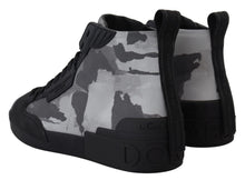 Load image into Gallery viewer, Dolce &amp; Gabbana Camo Gray High-Top Sneakers
