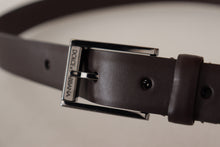 Load image into Gallery viewer, Dolce &amp; Gabbana Elegant Dark Brown Leather Belt
